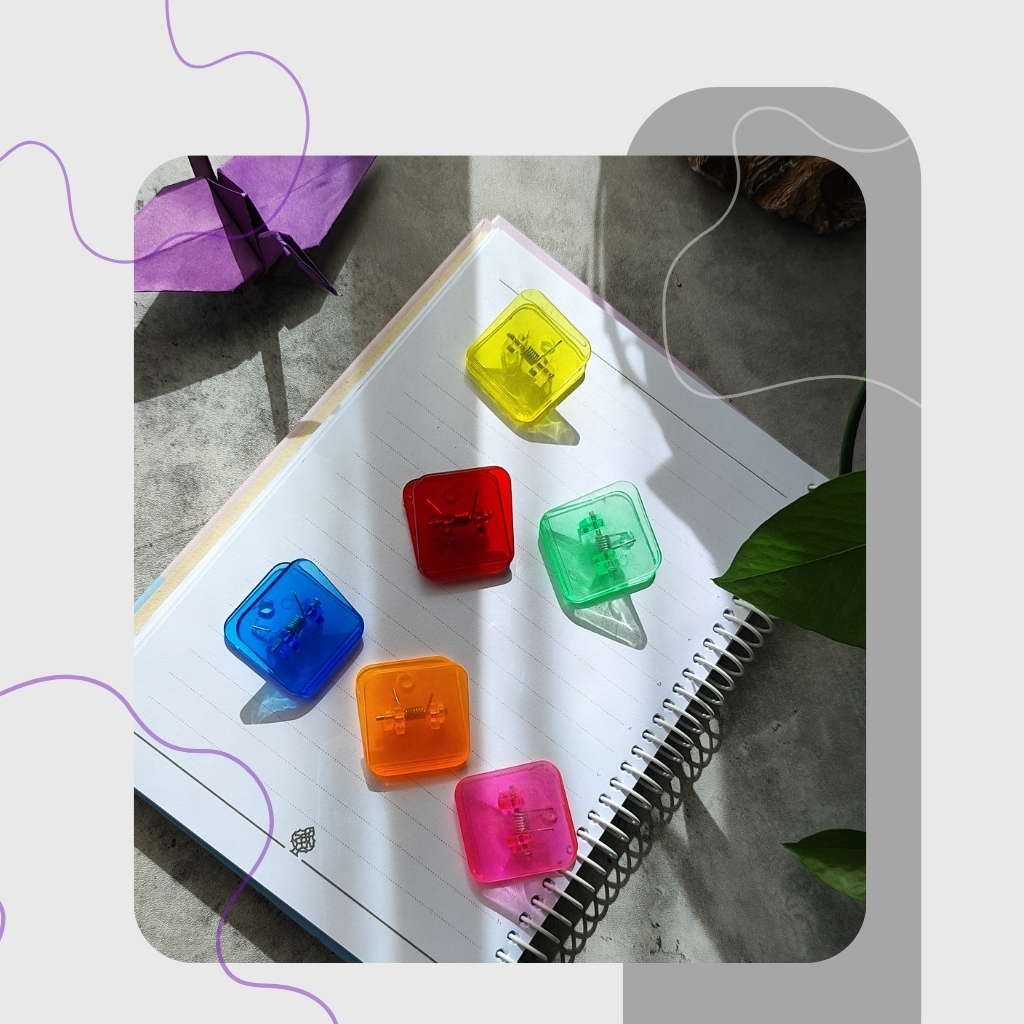 گیره کلیپسی مربع شفاف