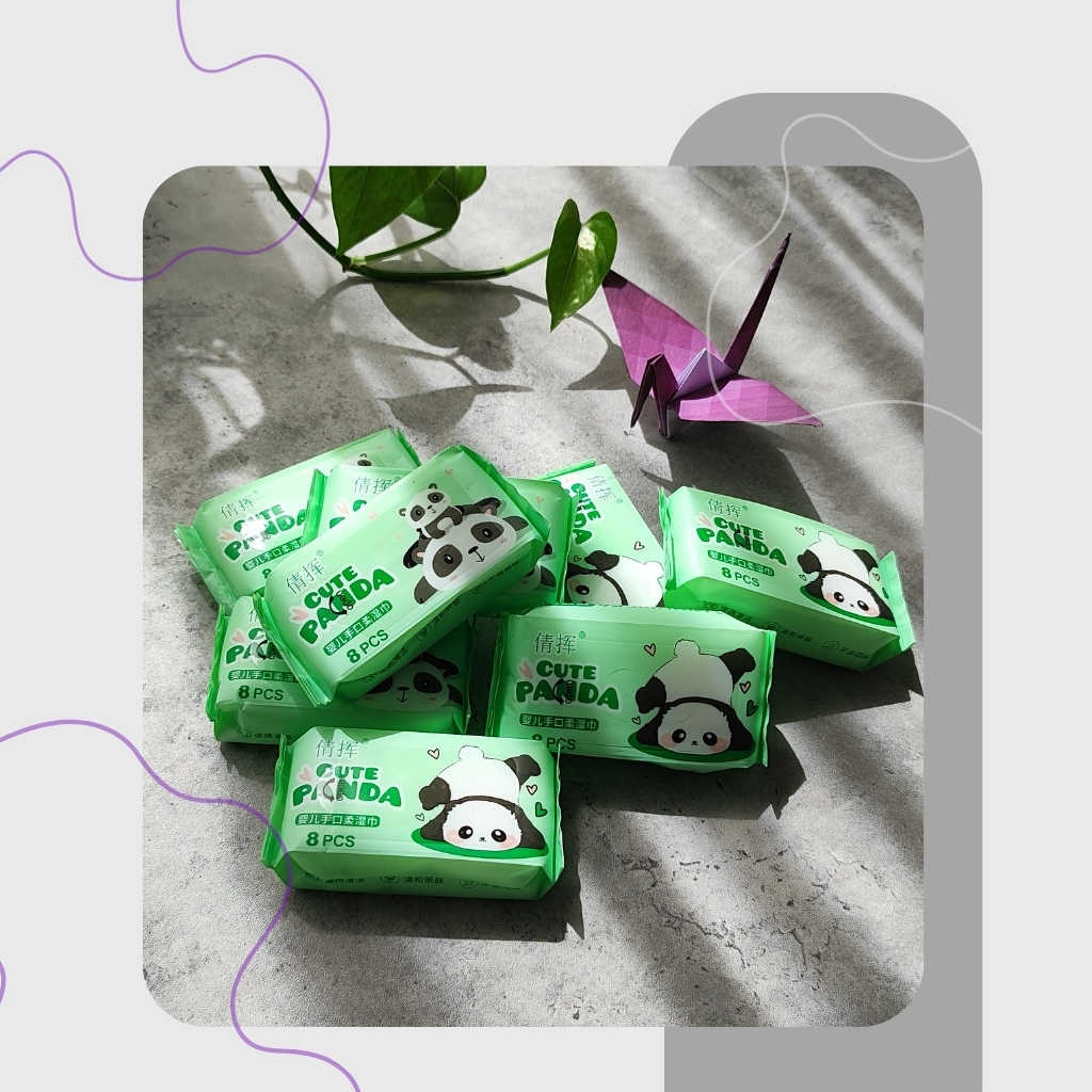 دستمال مرطوب مینی طرح پاندا