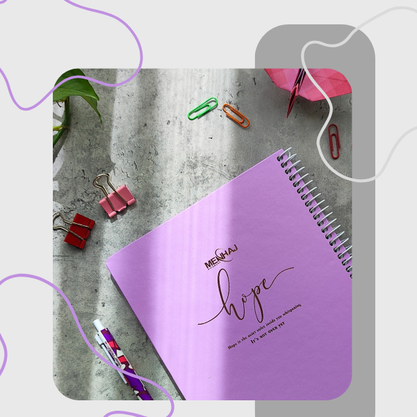 دفترجلد سخت پاستلی