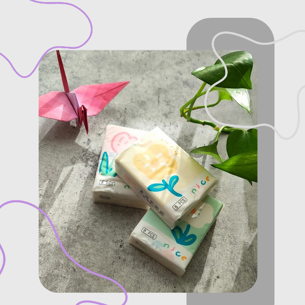 دستمال کاغذی طرح دار  جیبی طرح گل